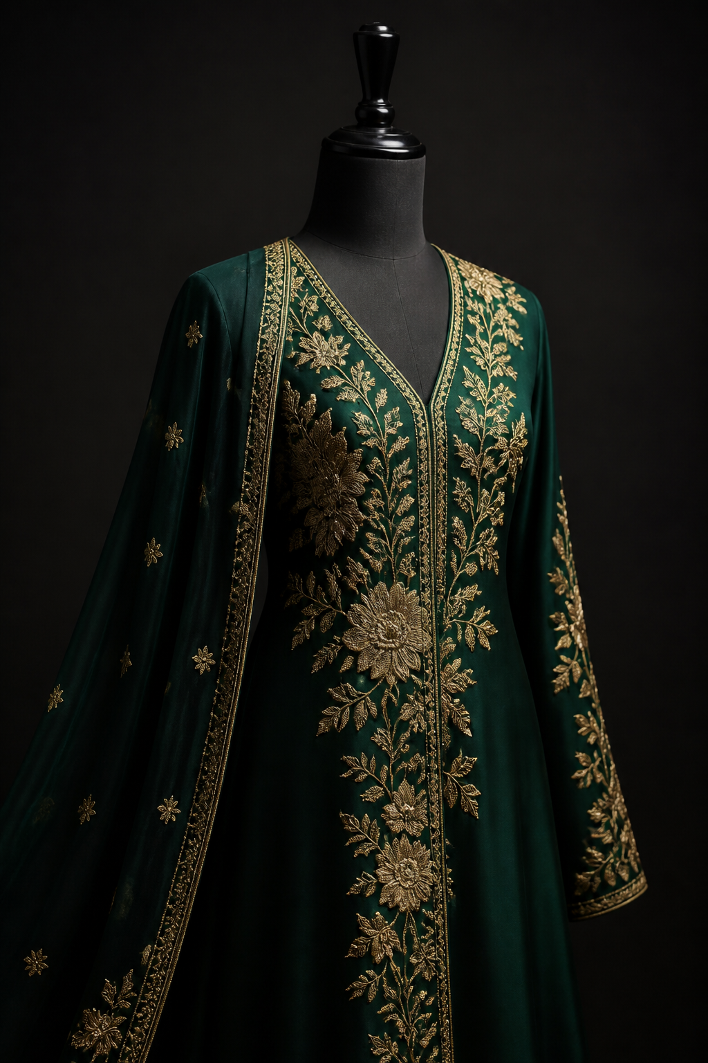 Bespoke embroidered garment