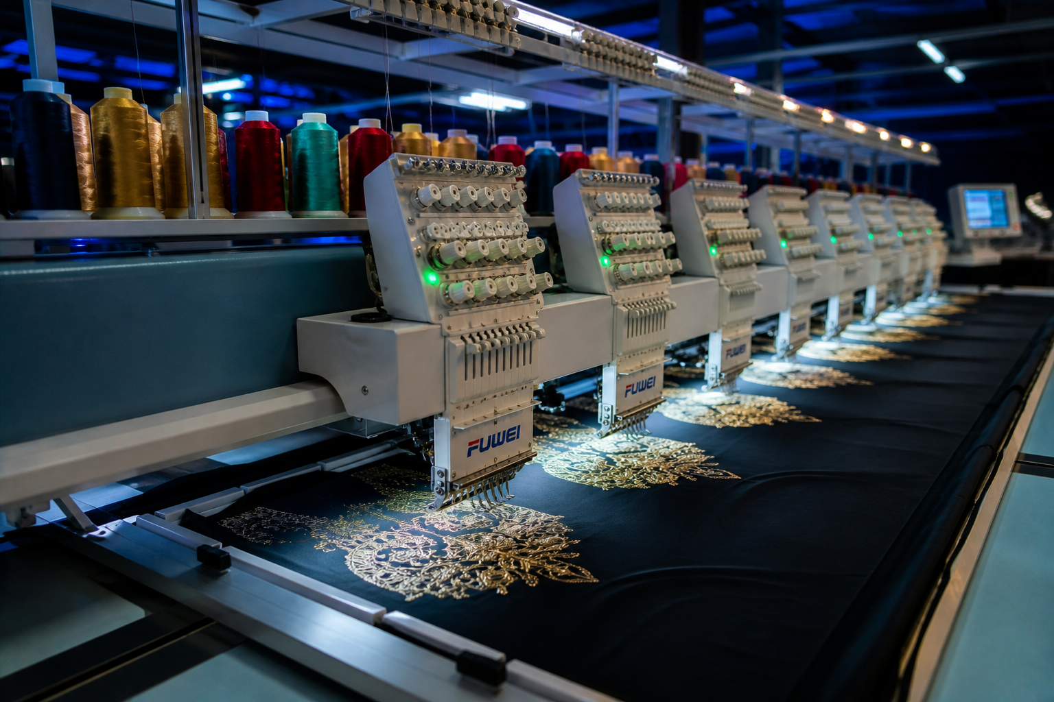 Embroidery production atelier